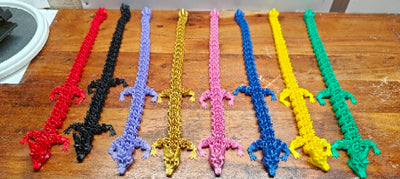 Crystal Dragon Toy Fantasy Fidget, Crystal Scale Articulated Dragon Gift for Kids & Collectors