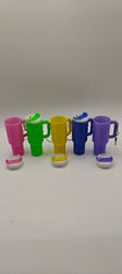 Tumbler ChapStick Keychains - Set of 5 Vibrant Designs
