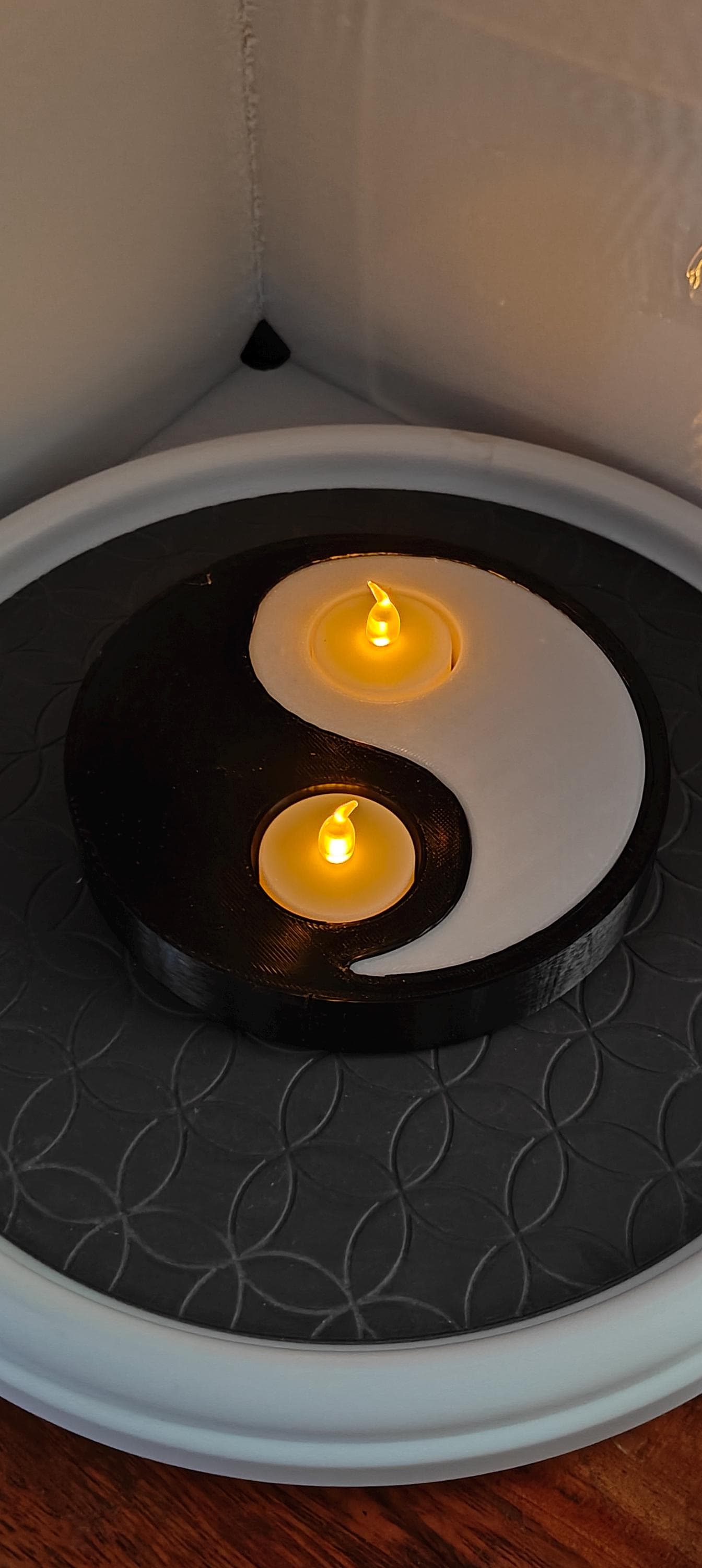 Tealight Snake Yin Yang, Owl & Elephant Tealight Decor