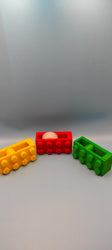 Lego Style Tape Dispenser – Snap-Together PETG Desk Organizer, Fun & Colorful Gift for Crafters and Kids