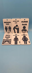 Custom School Staff Passes - 6-Pack for Classroom Management lanyard included
